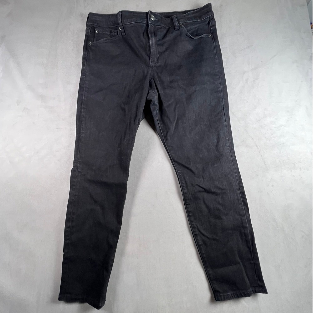 Gap Universal Legging Jeans Womens 16/33R Black High Rise Skinny Denim Pants
